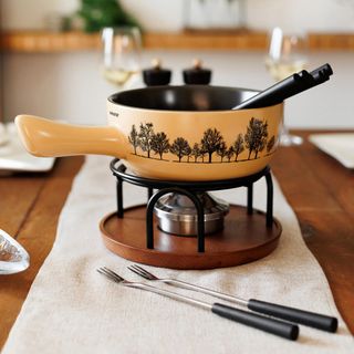 Jura Fondue 9-Piece Ceramic Set