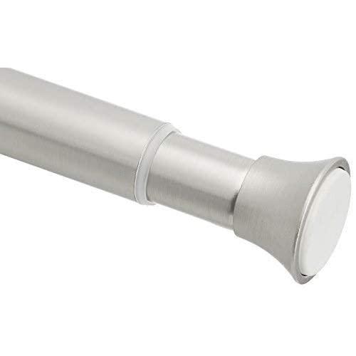 AmazonBasics 1009905-127-A60 Tension Curtain Rod, 24-36", Nickel