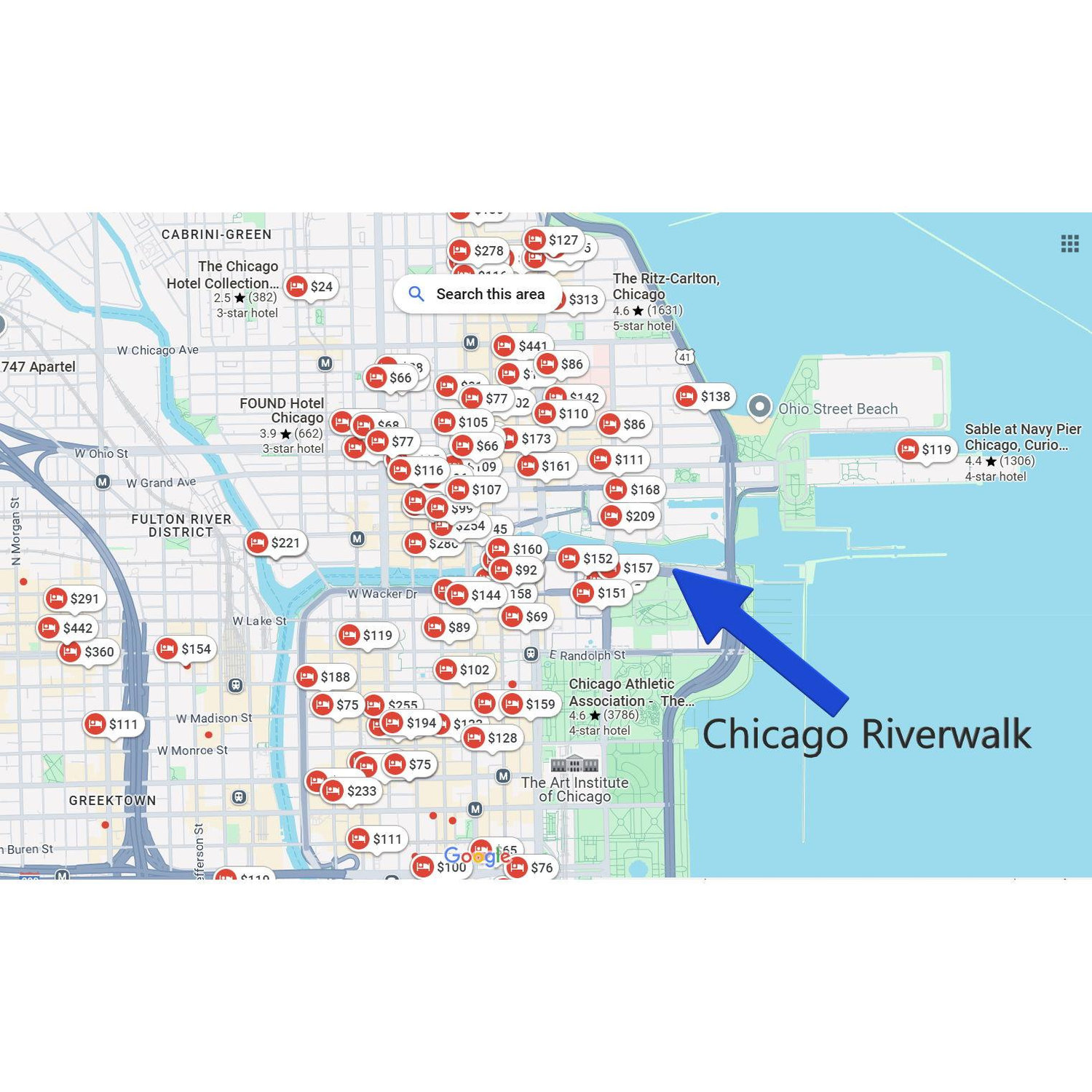 Area for Hotel recommendations