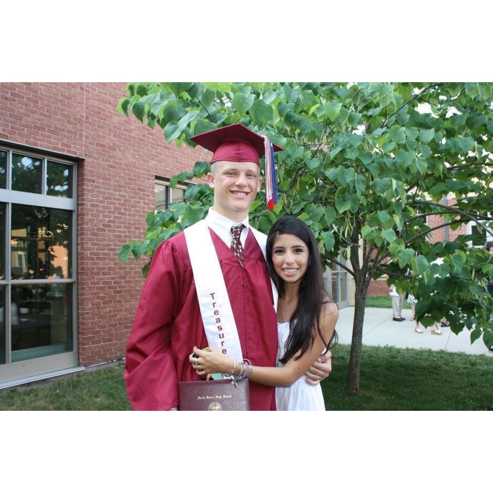 Our high school graduation.