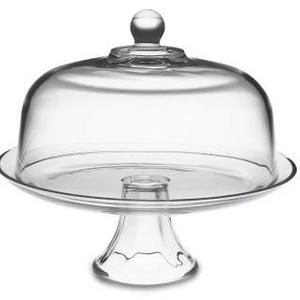 Glass Domed Cake Plate/Punch Bowl