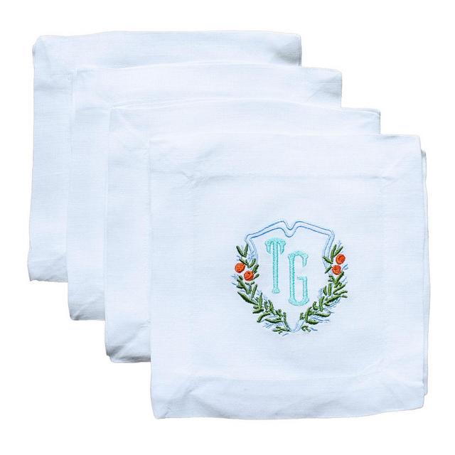 Lettermade custom linen cocktail napkins, set of 6