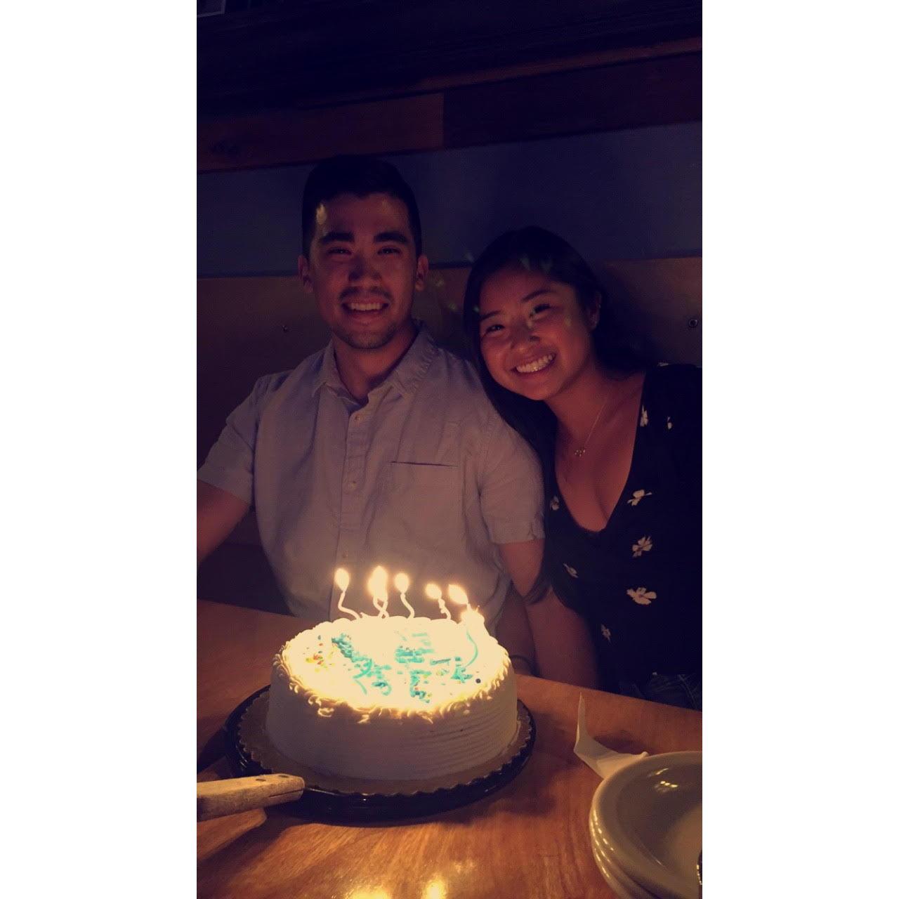 First birthday we spent together - Brandon turning 25!