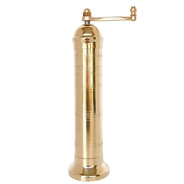 The Original European Salt and Pepper Mill 9” Brass Salt Mill