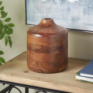 Mosaic Strips Wood Vase