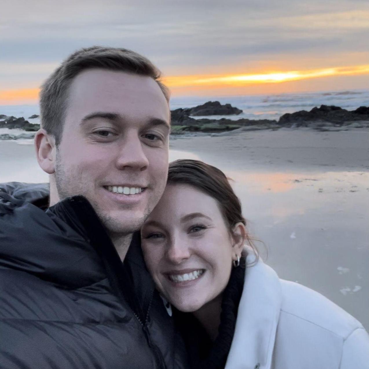 Celebrating our first year together at the Oregon Coast