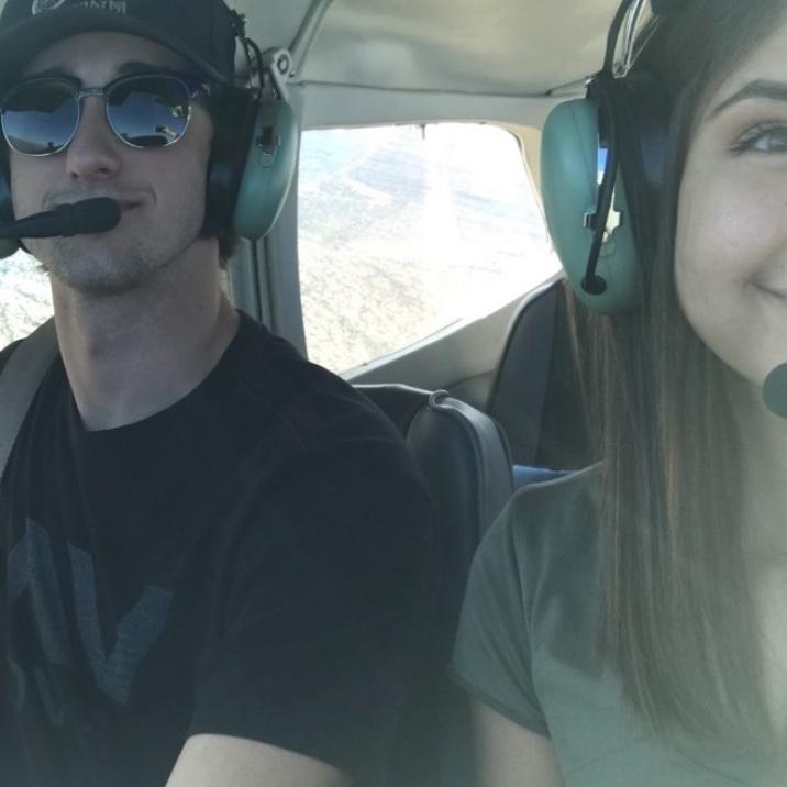 Our first flight together!