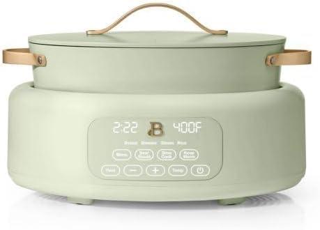 Beautiful 10 - in used -1 Electric Multi-Cooker, (Sage Green) by Drew Barrymore