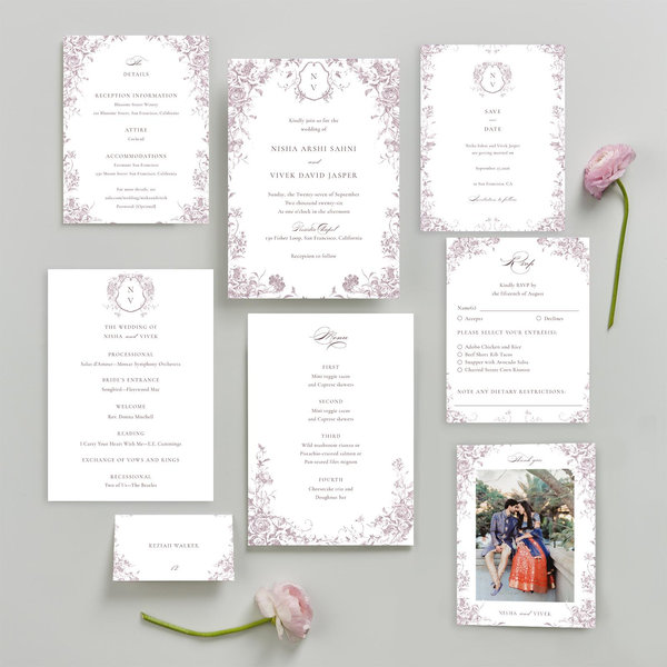 Zola Wedding Invitations - Hattaway Portrait