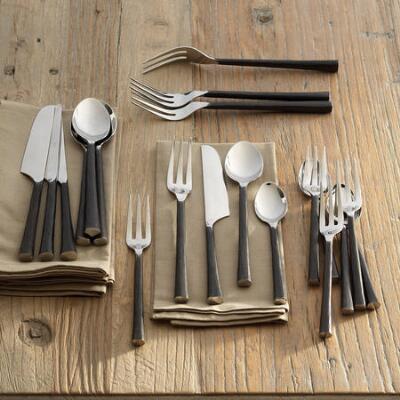 Artisan hammered flatware, 20-piece set