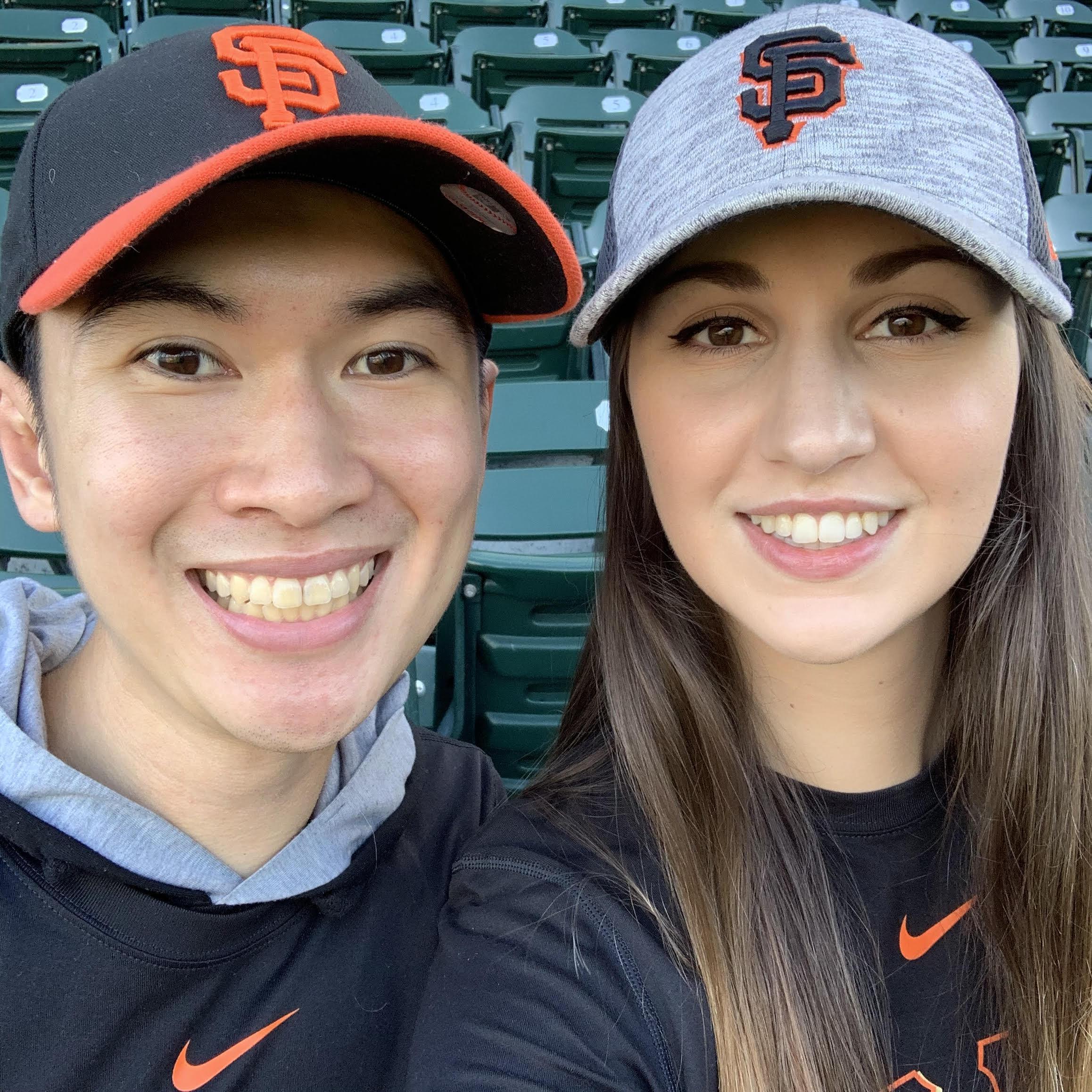 Us at a Giants game