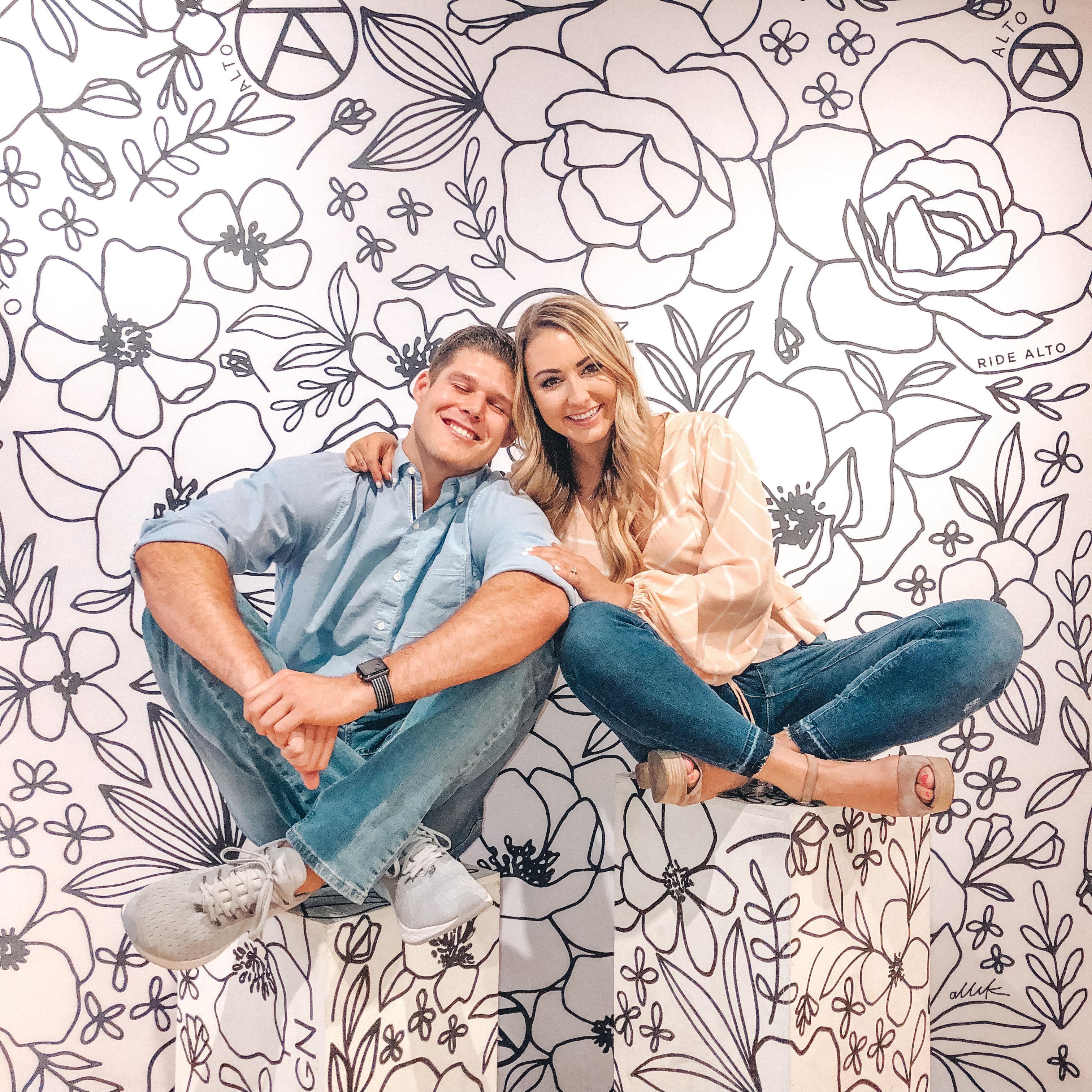This was another backdrop at the place that we went to for our fun date in Dallas!
