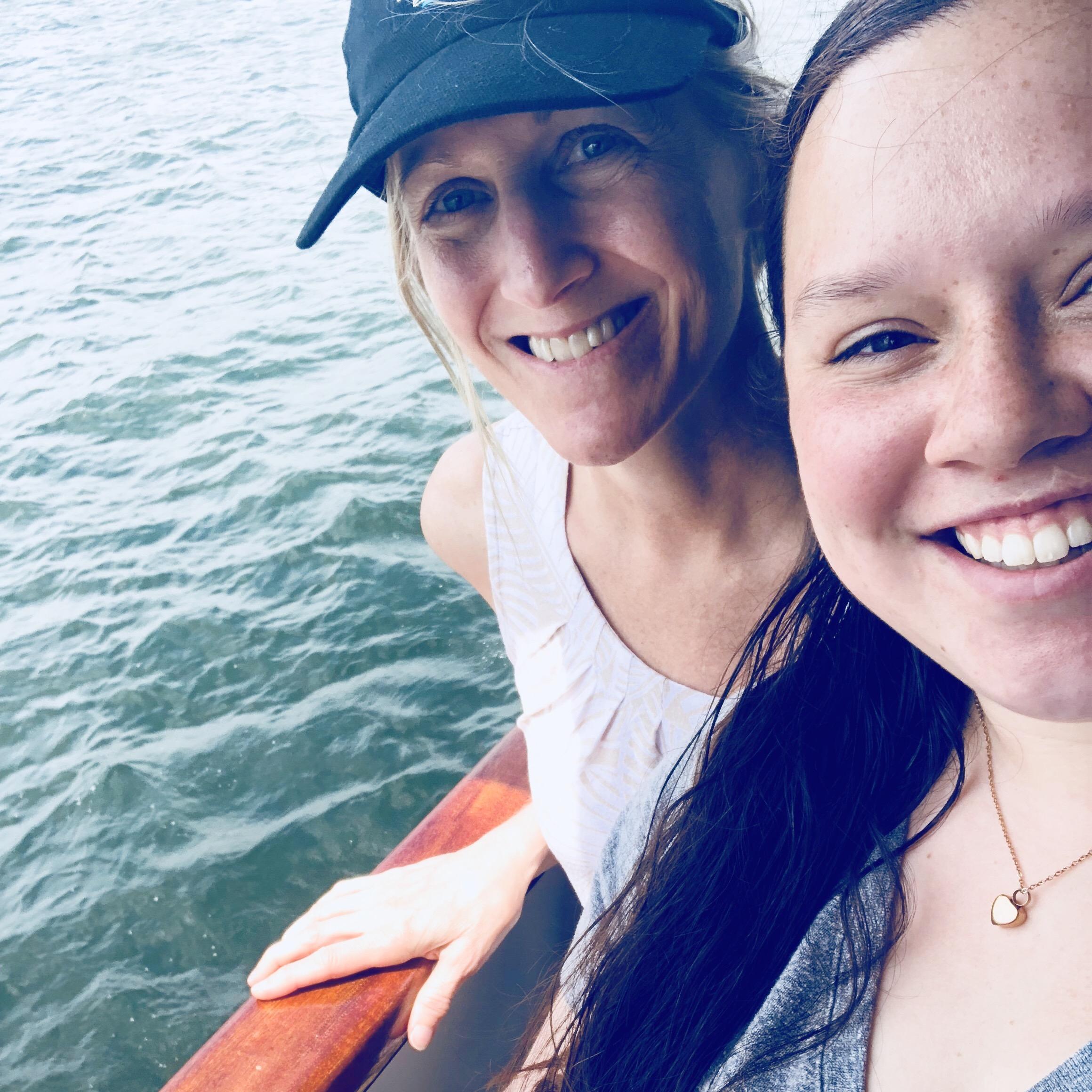 Robin and Jenny on the cruise down the Milwaukee River!