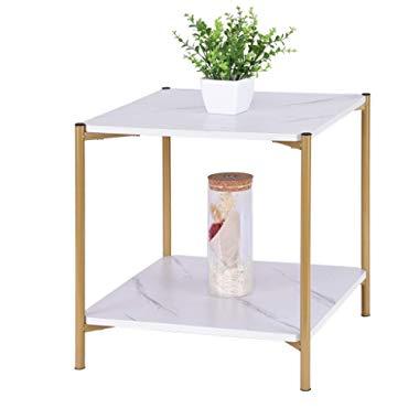 Double Level Table Multifunctional Living Room Coffee Table Living Room Side Table Creative Sofa Bed Lazy Desk,Ship from US Warehouse