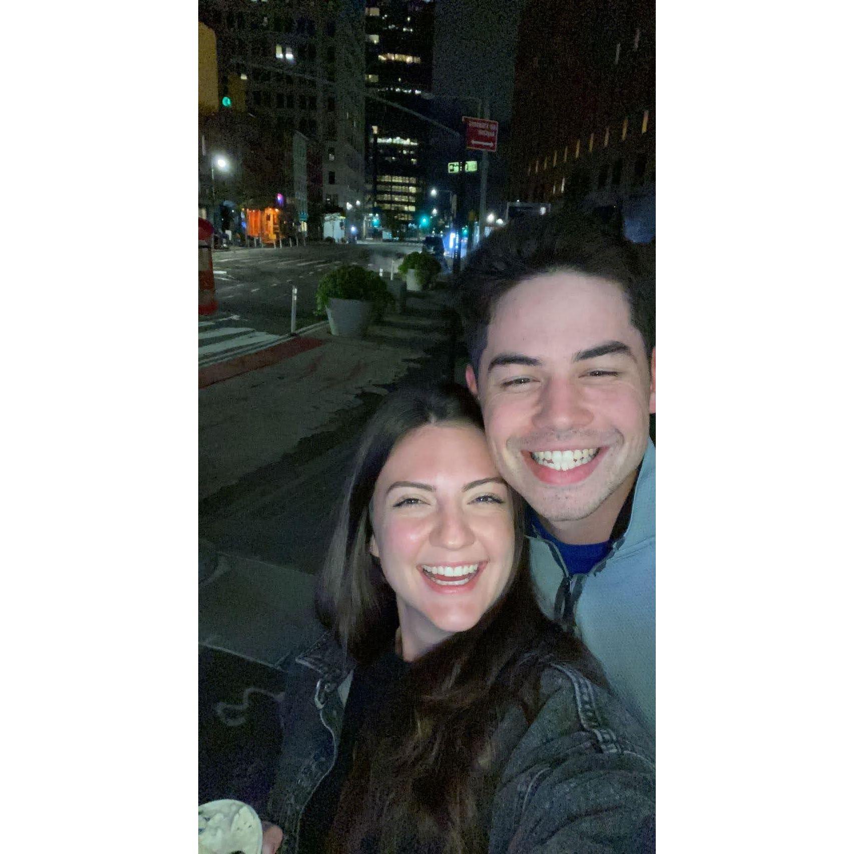 On our way back from an ice cream run in the Seaport!