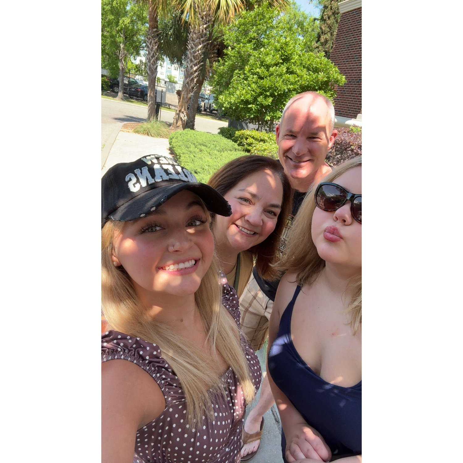 Searching for a wedding venue in NOLA with my girls, Malia and Maggie