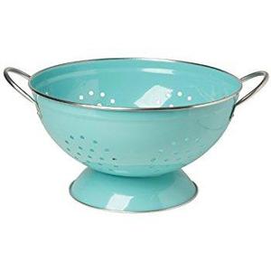 Now Designs Metal Colander, 3-Quart, Turquoise