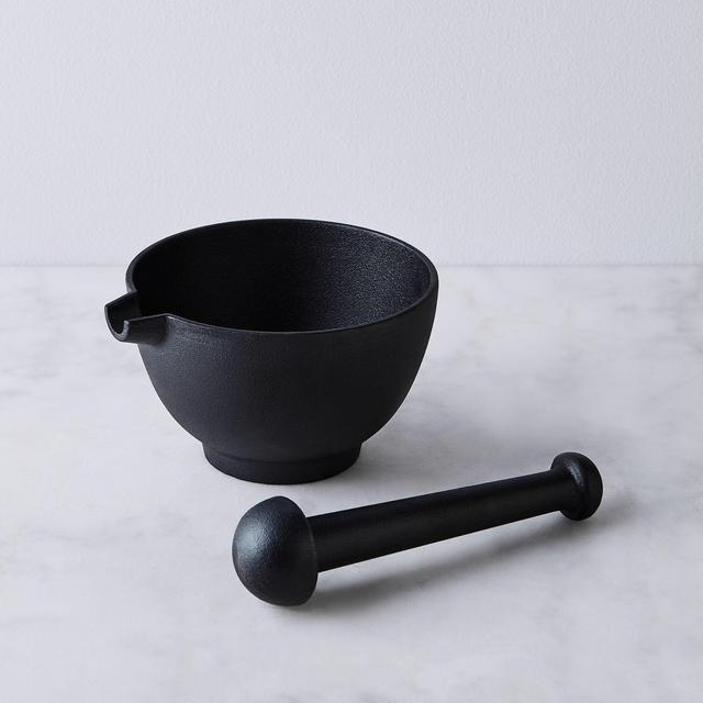 Large Cast Iron Mortar & Pestle