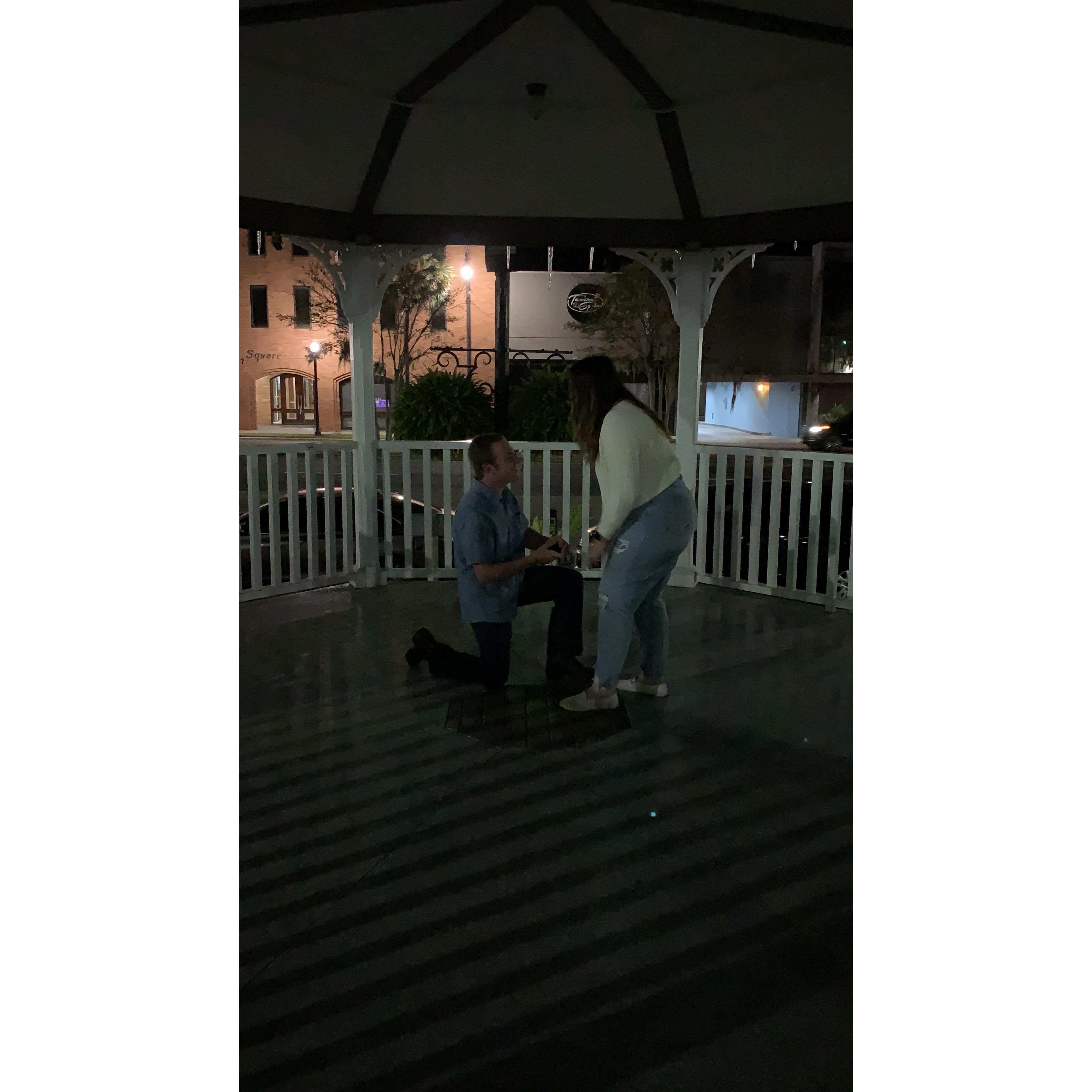 The night we got engaged. :)
