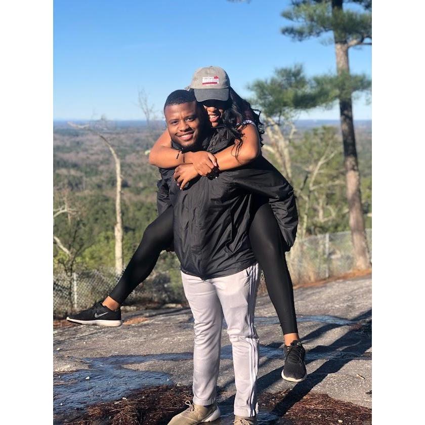 Hiking Up Stone Mountain was our favorite past time while living in Georgia.