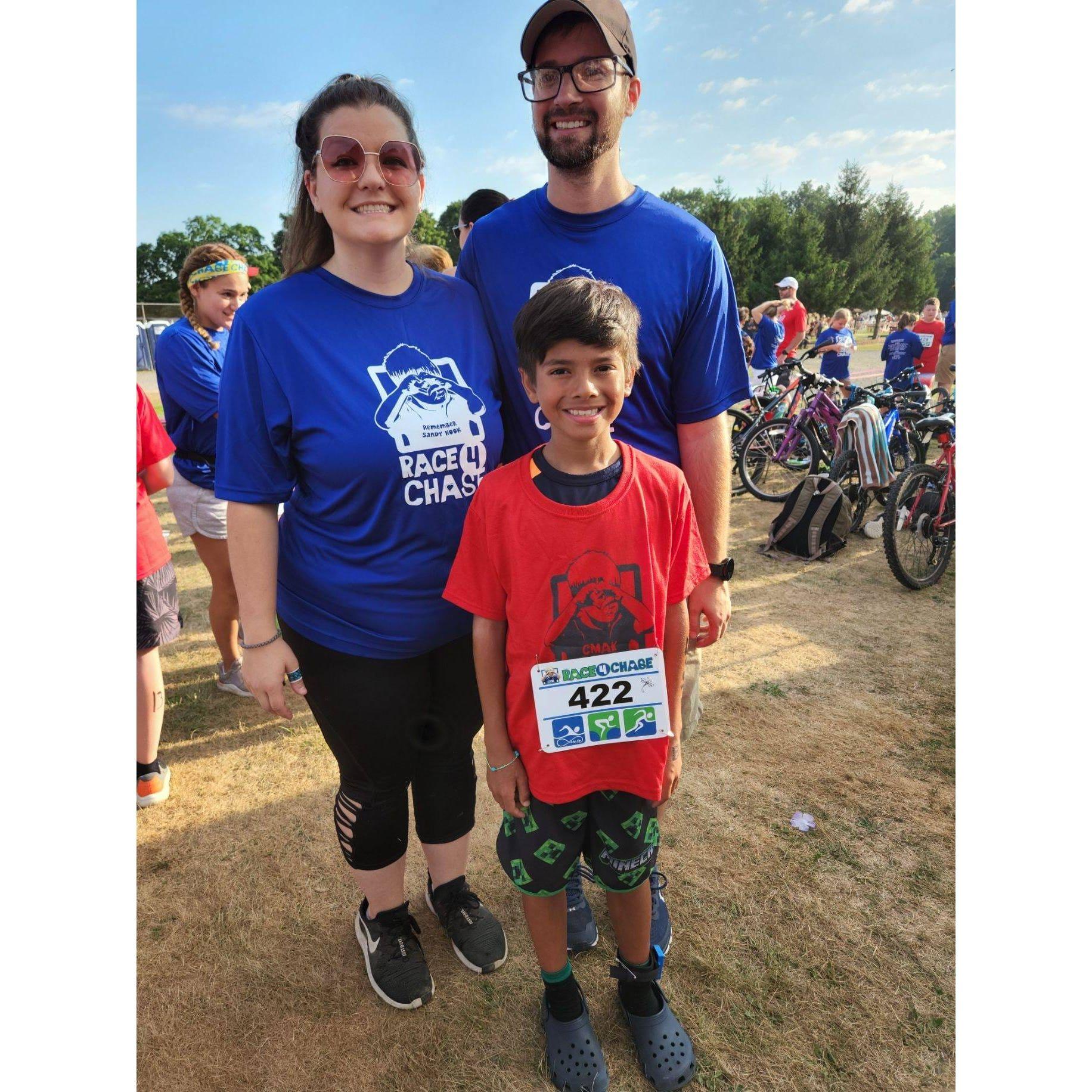 Race for Chase Triathalon - so proud of Sebastian!