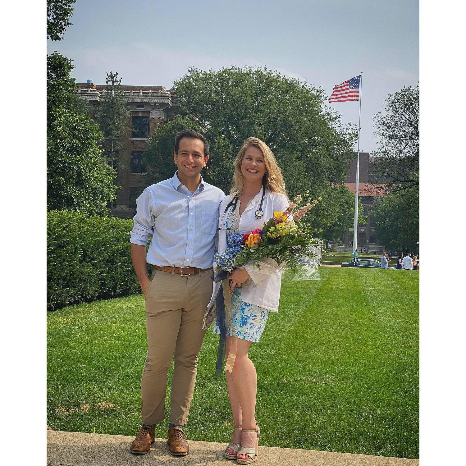 Jess's "White Coat Ceremony" at the beginning of medical school.