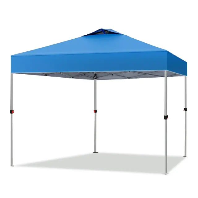 Captiva Designs 10’x10’ Outdoor Pop-Up Canopy Tent – 100 Sq. Ft. Sun Shelter for Camping and Parties