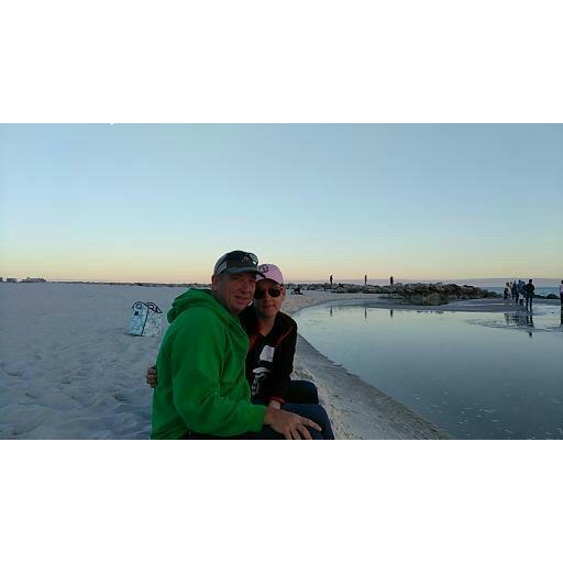 Watching the sunset in Orange Beach, Alabama. December 2017