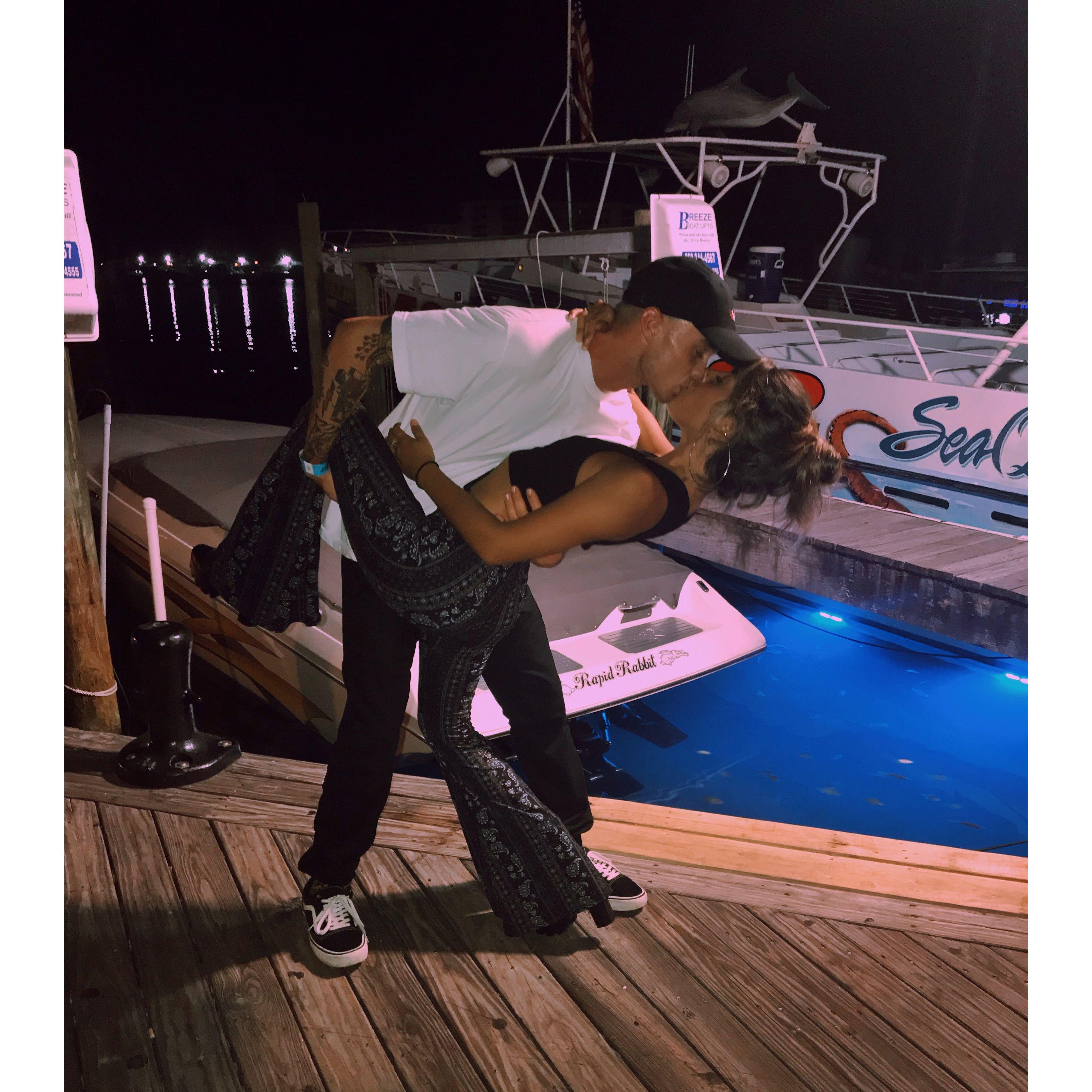 When we first starting dating, Destin FL