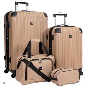 4 Piece Midtown Hardside Luggage Set in Tannin