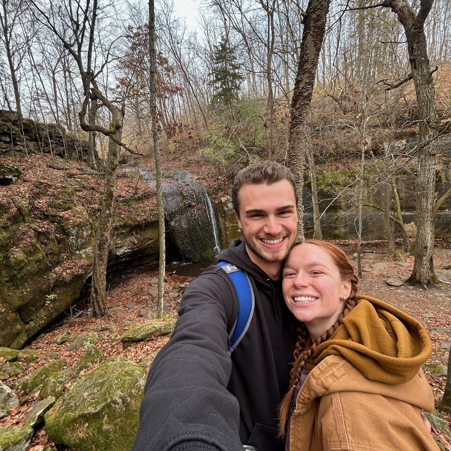 The first camping trip! We had talked about wanting to go all summer but El was booked with weddings every weekend. She surprised him the first weekend in November- cold but worth it!