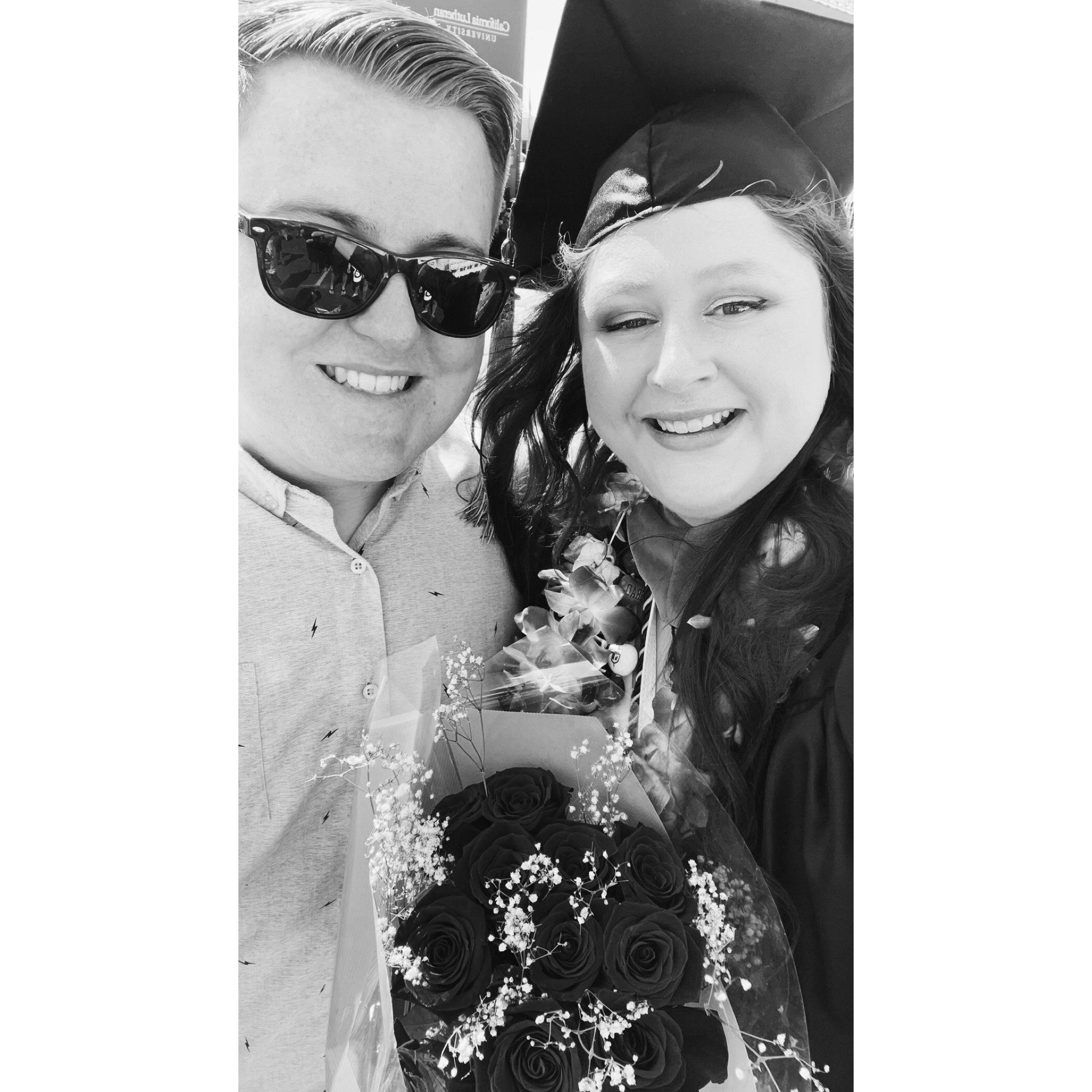 Celebrating Amanda graduating with a Masters in School Counseling (and a lot of other titles). 5/12/2023