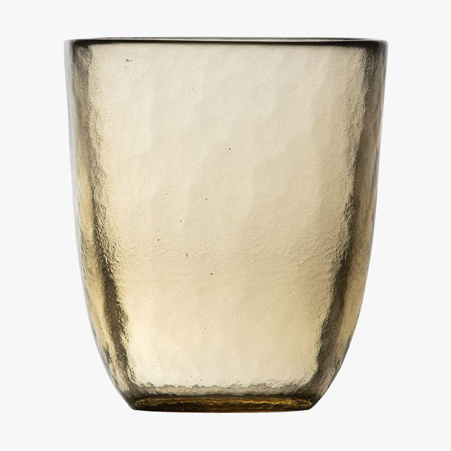 Los Cabos Glass Tumblers, 10 Oz - Set of 4, Ginger Root