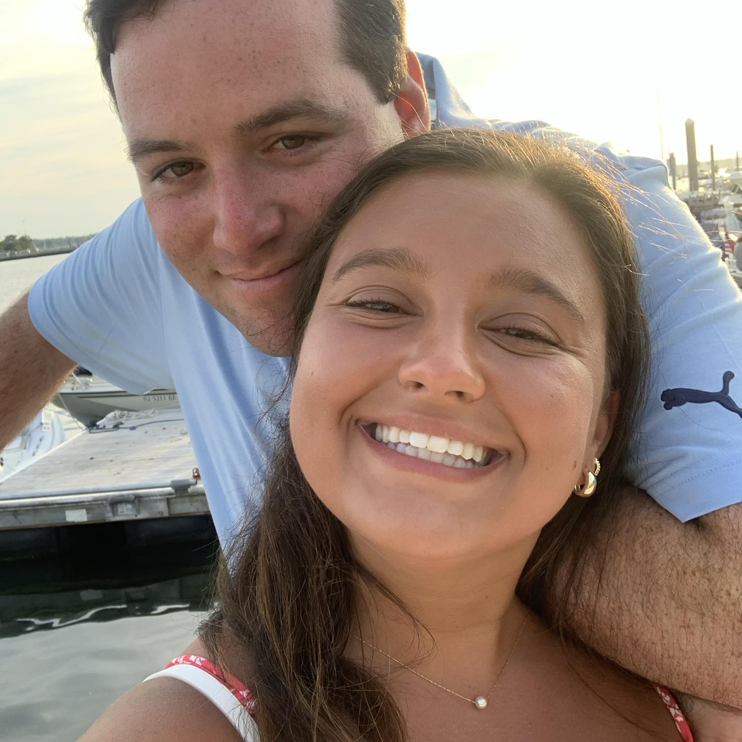 Our first trip together to Newport, RI in July 2020…and one of few photos from over the pandemic!