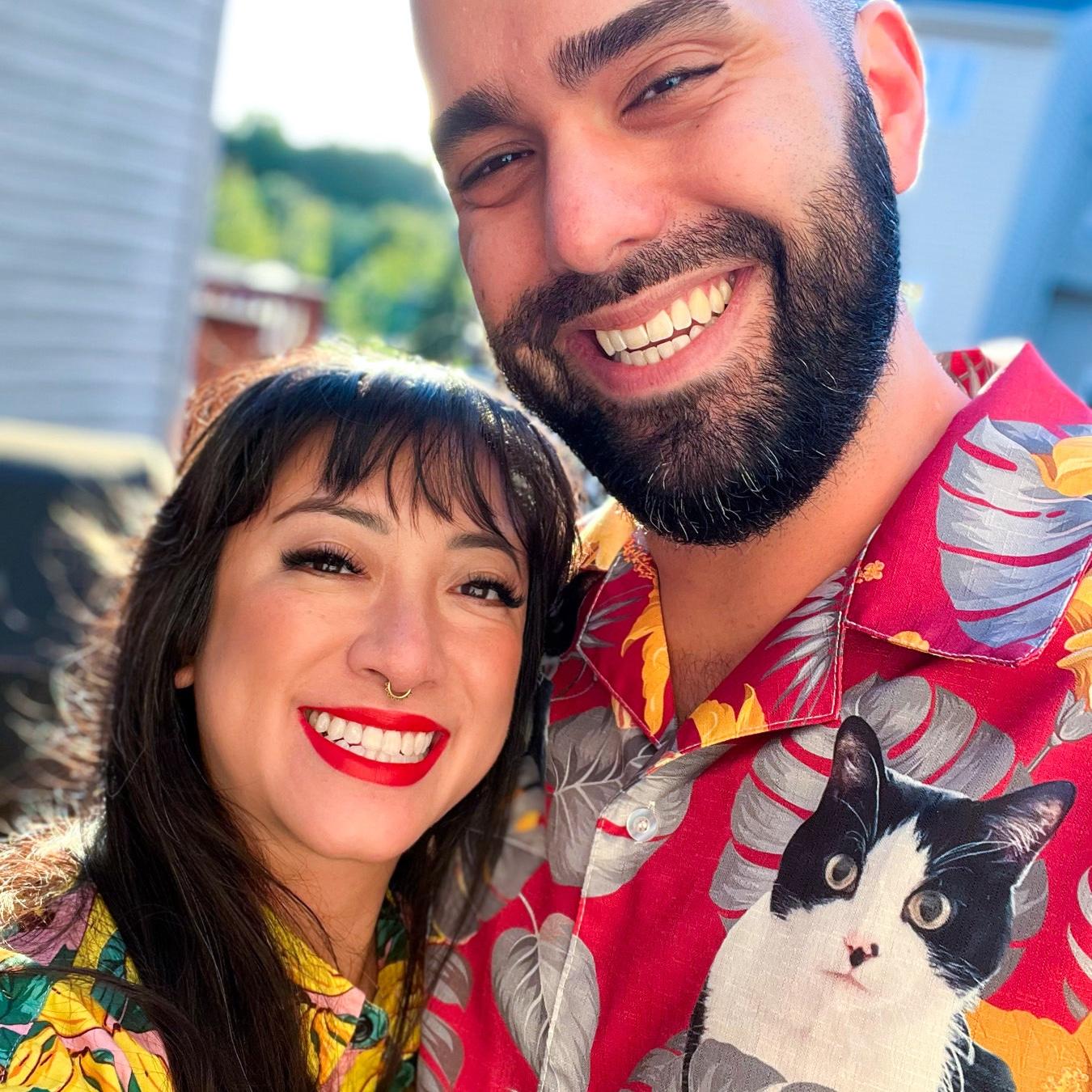 I got this shirt made for him so we could have Tiki Time!