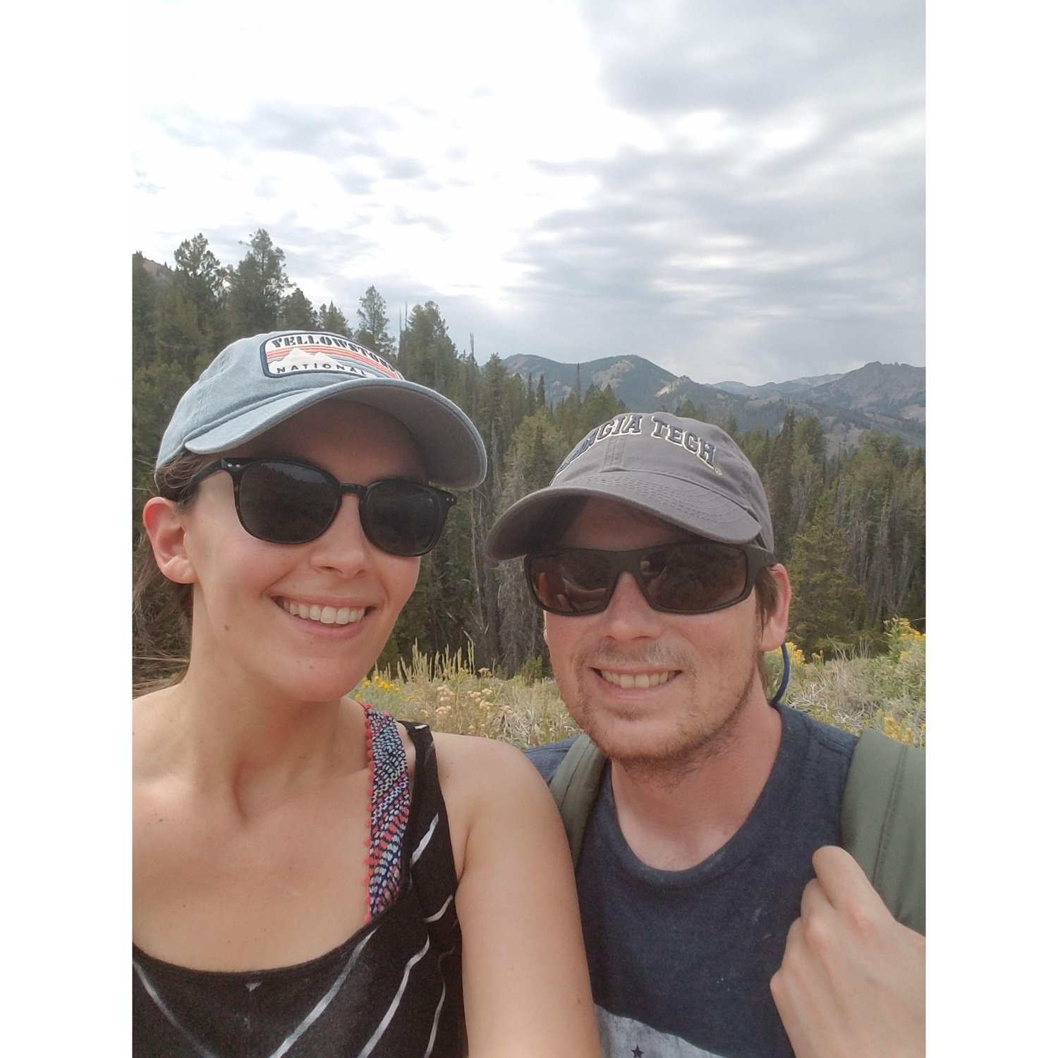 Hiking Galena Summit in the Sawtooth Valley, Idaho.