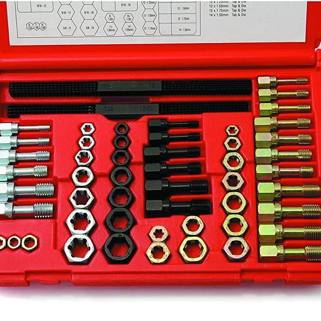 CTA Tools 8240 Universal 53-Piece Rethreading Set, RED