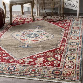 Murrell Medallion Fringe Rug