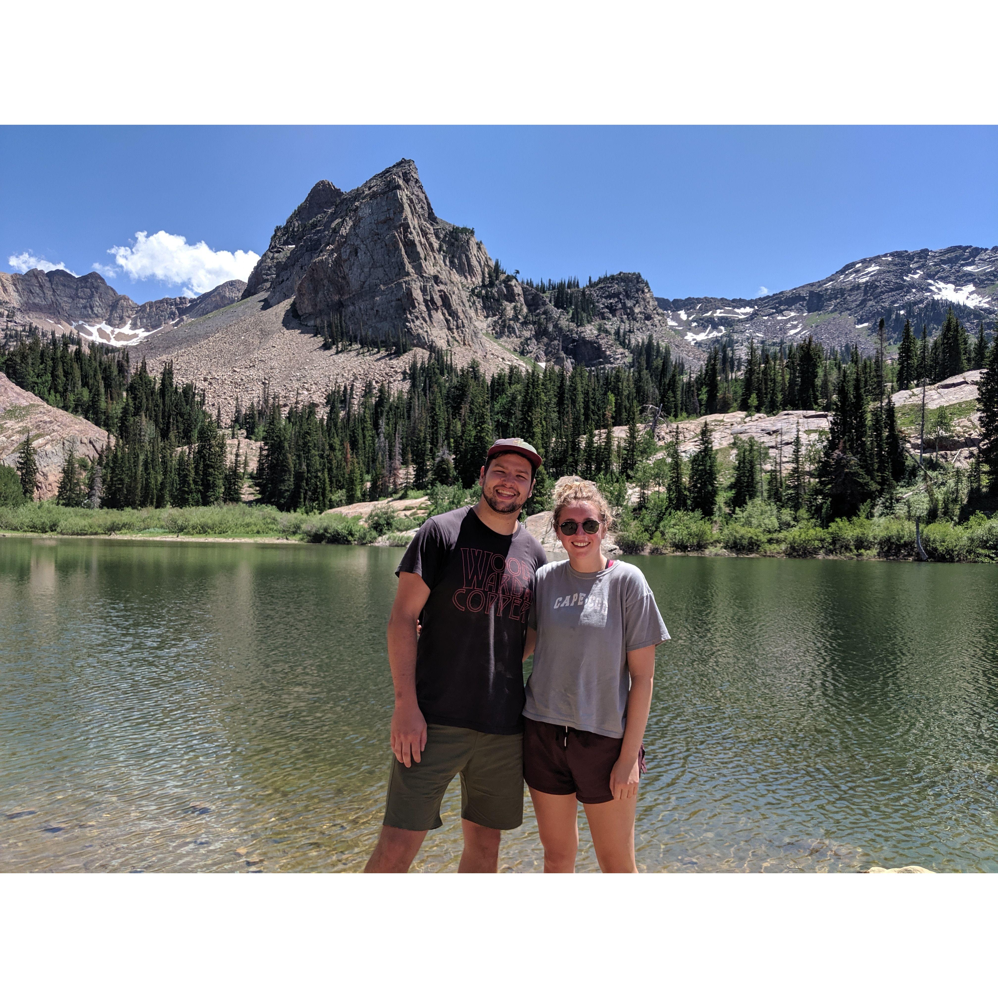 Our very first hike together in Utah- Lake Blanche