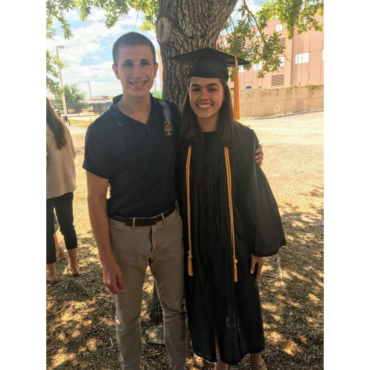 Emma's high school graduation.