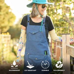 The Canvas Workhorse Gardening Apron - Dark Blue S/M