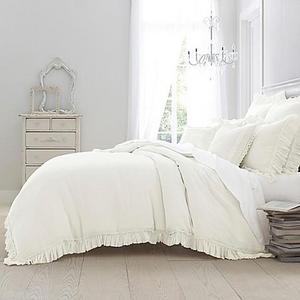 Wamsutta Vintage - Wamsutta® Vintage Washed Linen King Duvet Cover in Winter White