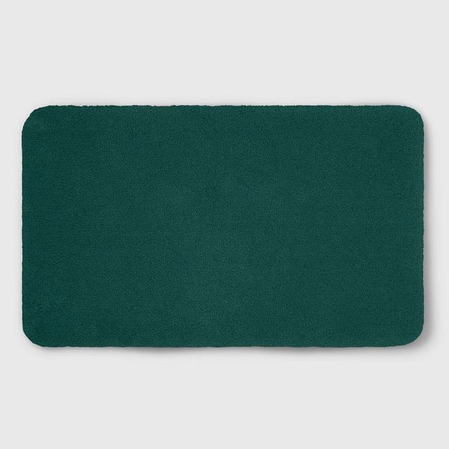 20"x34" Soft Nylon Solid Bath Rug Dark Green - Opalhouse™