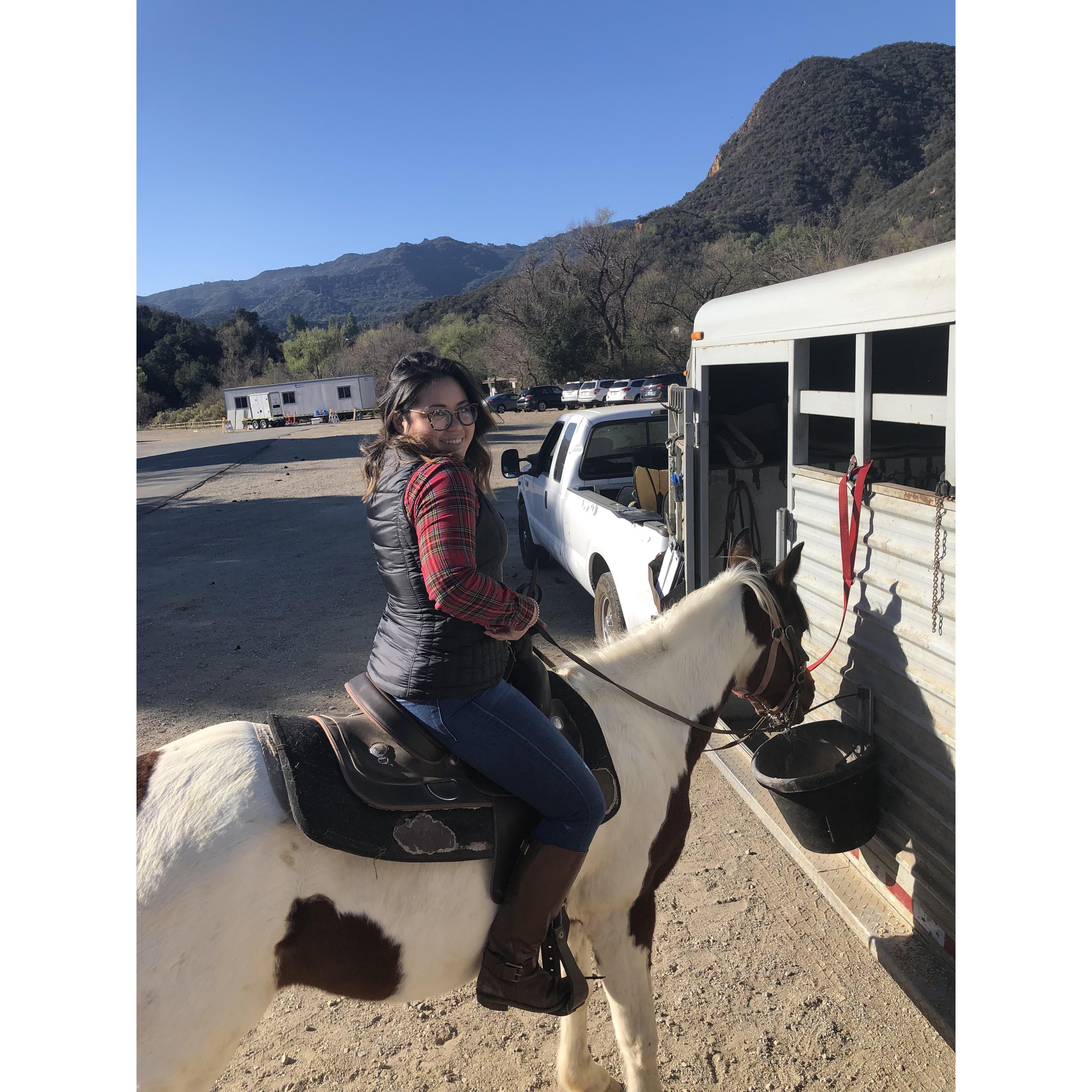 A (not so surprise) horseback ride for Valentines Day!