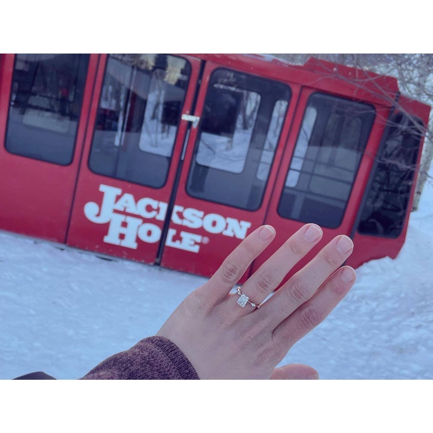 February 2022- Engaged in Jackson Hole, Wyomming