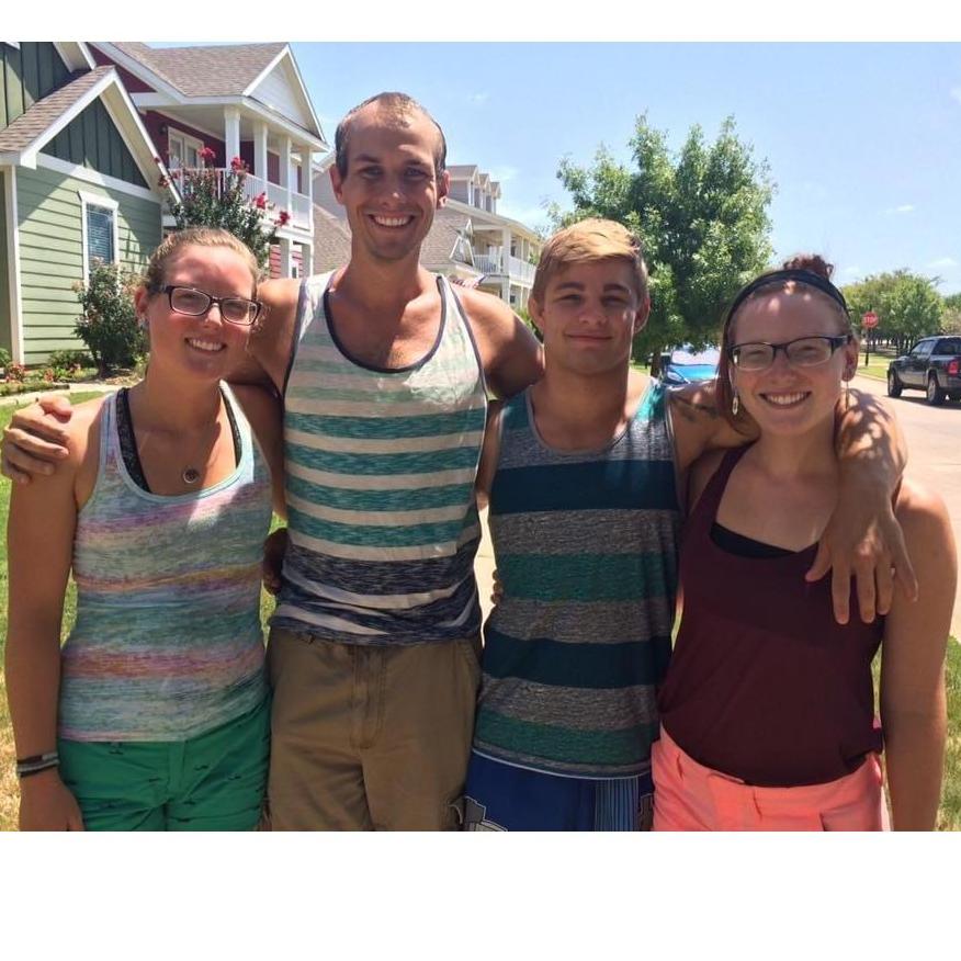 2016 Road Trip Crew: Kate, Shane, Dennis, & Morgan! We stopped to visit Shane's mom in Texas.