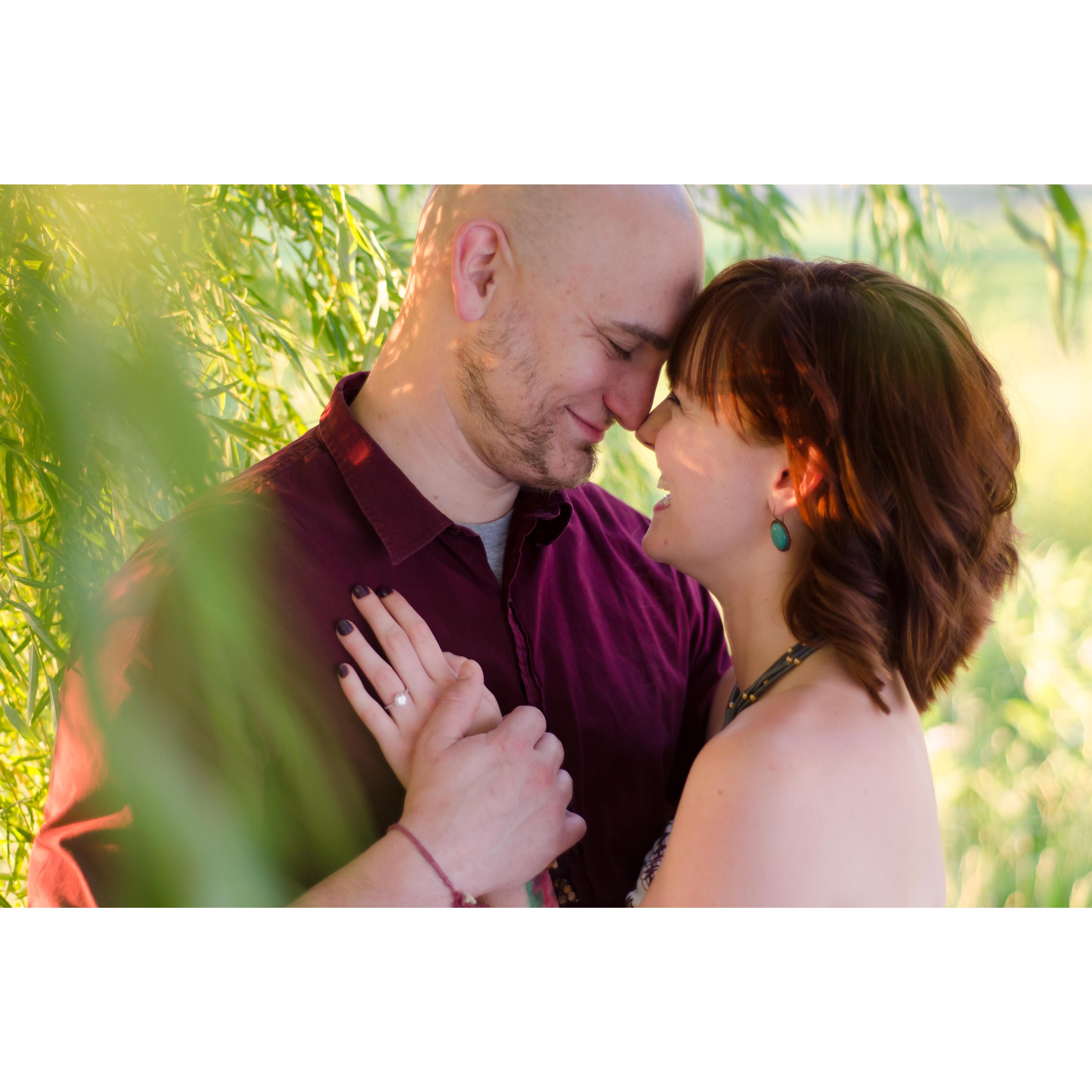 Honestly...our engagement photo shoot was Megan trying to time shots between us laughing at each other. And I LOVE it.