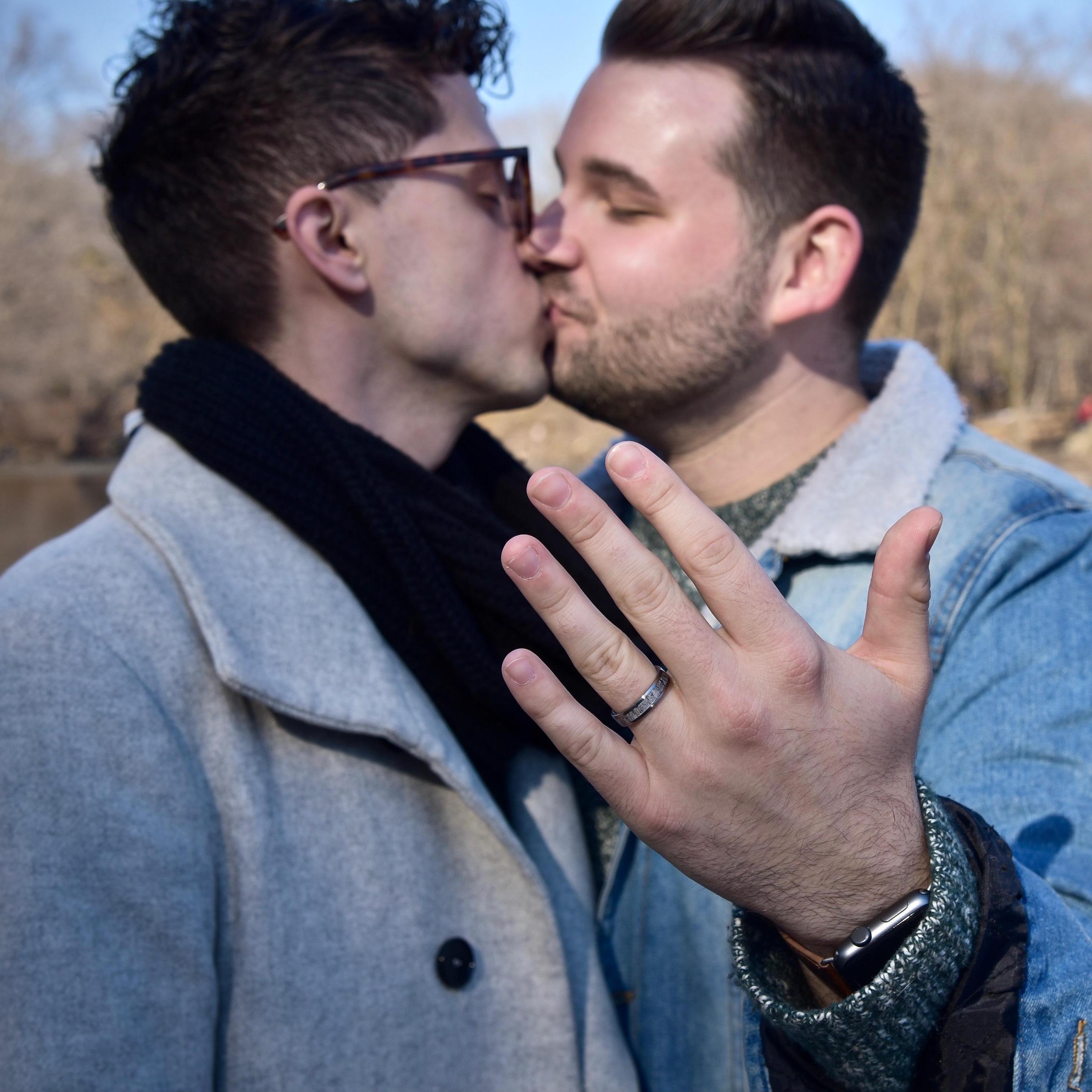 Engaged in Central Park!