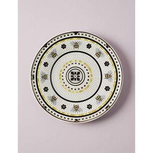 The Bistro Tile Stoneware Dessert Plate: Garden Edition