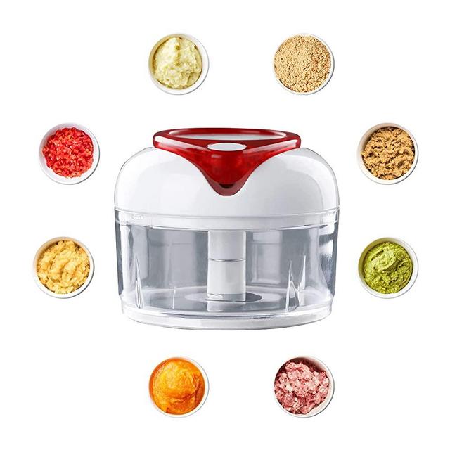 IMHO Garlic Chopper Mini | Manual Food Chopper Hand Held | Vegetable Slicer & Chopper for Onions, Peppers Celery, Garlic | Small Portable Meat Cutter | Handiest Gadget in the Kitchen, Best Chef Gifts